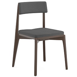 Стул aska, рогожка, венге/темно-серый