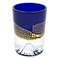 Рюмка Gold Leaf Fuli Chilled Sake Shot Glass Blue  85 мл