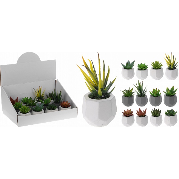 Цветок искусственный в горшке