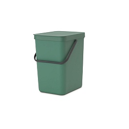 Встраиваемое мусорное ведро 25 л Brabantia Sort & Go тёмно-зелёный
