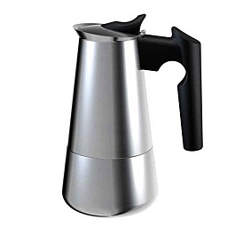 Кофеварка гейзерная индукционная на 6 чашек Inox серый металлик