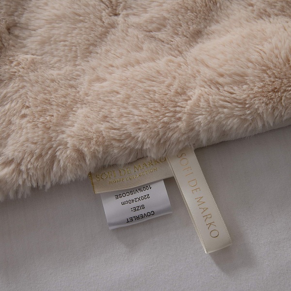 Плед 220 х 240 см Sofi de Marko Бернард крем