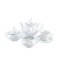 Чайный сервиз на 6 персон Thun Констанция серебряные колосья 17 предметов