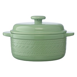 Кастрюля жаропрочная country mill, 1,9 л, светло-зеленая