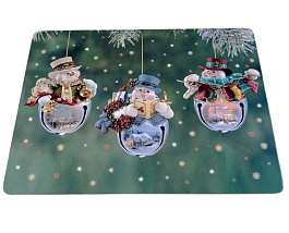 Набор подставок п/горячее 4шт. Новогодние игрушки