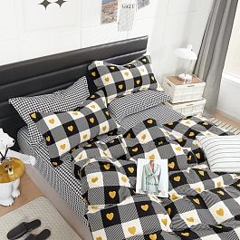 Комплект постельного белья полутораспальный Melograno Black & White