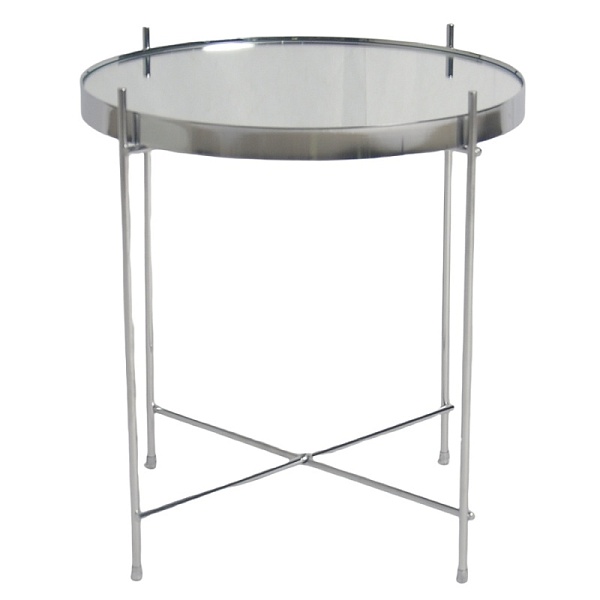 Стол josen, D42,7 см, серебряный/хром