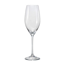 Набор бокалов для шампанского 230 мл Bohemia Crystal Megan 6 шт