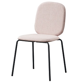 Стул oswald, бежево-розовый, рогожка