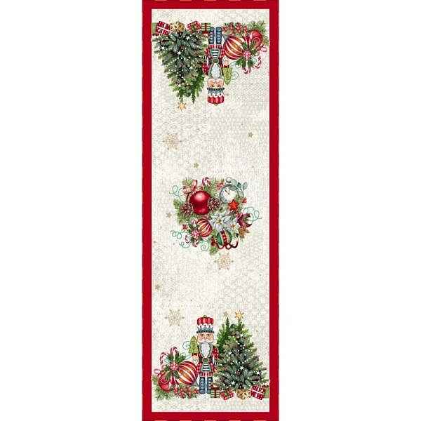 Дорожка 44 х 140 см Le Gobelin Щелкунчики красная