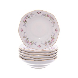 Набор салатников 13 см Bernadotte Дикая роза золото 6 шт
