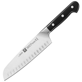 Нож сантоку с фестончатой кромкой 18 см Zwilling Pro