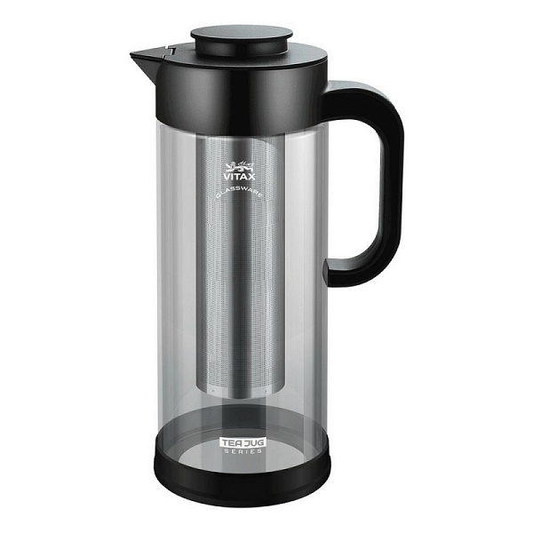 Чайник заварочный 1,3 л Vitax Teajug 3-в-1 чёрный
