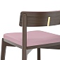Стул полубарный aska, рогожка, венге/розовый