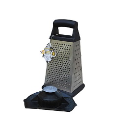 Терка металлическая с плододержателем 4-х гранная малая