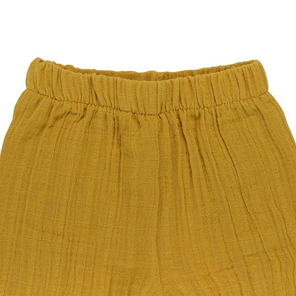 Шорты из хлопкового муслина 12-18 M Tkano Essential горчичный