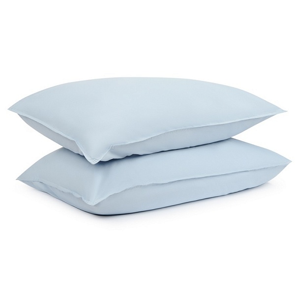 Набор наволочек из органического стираного хлопка 50 х 70 см Tkano Essential 2 шт голубой