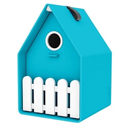 Кормушка-домик  для птиц LANDHAUS бирюзовая