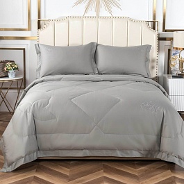 Комплект постельного белья евро Sofi de Marko Нельсон №9 серый