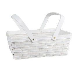 Корзина плетеная 31,5  x 21,5 x 25,5 см Азалия белая