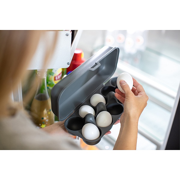 Контейнер для яиц Koziol Eggs to go organic тёмно-серый