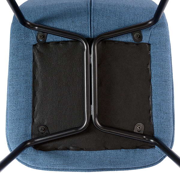 Набор из 4 стульев adrian, рогожка, синие