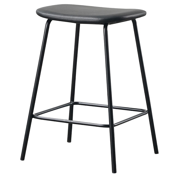 Стул барный randall, черный, экокожа