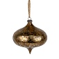 Украшение подвесное Луковица 10 см Азалия Антик золотое
