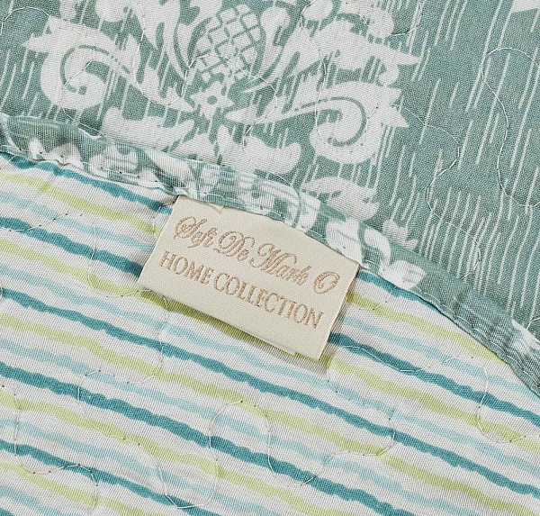 Комплект покрывало и наволочки Sofi de Marko Пэчворк №39 зелёный