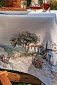 Скатерть круглая 160 см Le Gobelin Оливки Греция Фон