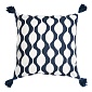 Чехол для подушки с кисточками 45 х 45 см Tkano Cuts & Pieces синий