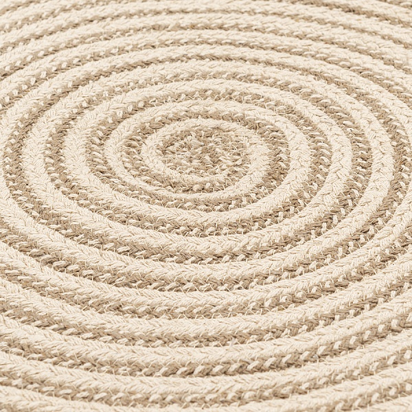 Ковёр из хлопка 150 см Tkano Ethnic Target бежевый