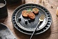 Тарелка 21 см Home & Style Black Kitchen