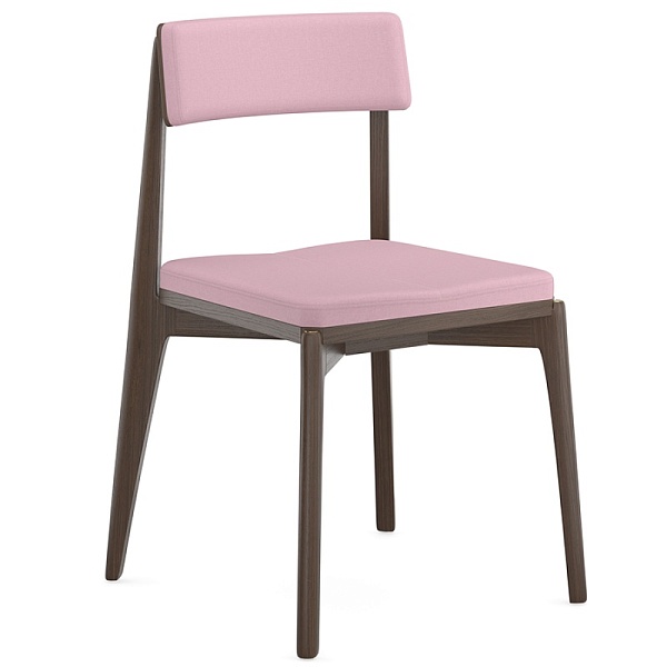 Стул рогожка Latitude Aska венге-розовый