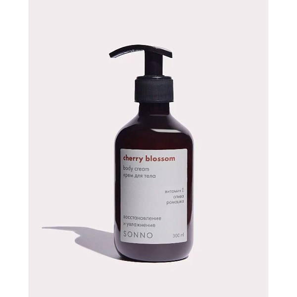 Крем д/тела, 300 мл SONNO, Cherry Blossom