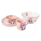 Набор посуды  Дейзи Дак, розовый/белый