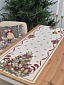 Дорожка 44 х 140 см Le Gobelin Новогодний пир бежевый/зеленый
