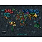 Карта Travel Map Letters World