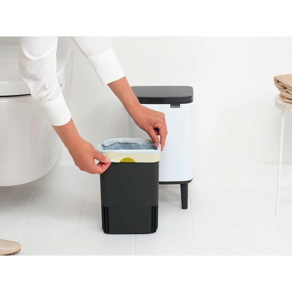 Мусорный бак 12 л Brabantia Bo Hi белый