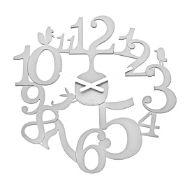 Часы настенные Piep белые