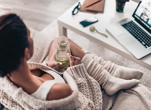 Бутылка для фруктовой воды Guzzini H2O серая