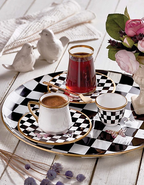 Набор чашек для кофе по-арабски 60 мл Эмма Glore 6 шт