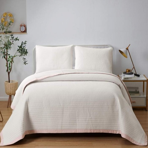 Комплект покрывало и наволочка 160 х 220 см Sofi de Marko Марисоль кремовый