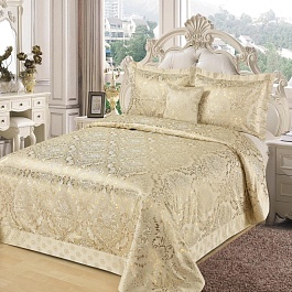 Комплект из покрывала и трёх наволочек 240 х 260 см Sofi de Marko Иветта молоко