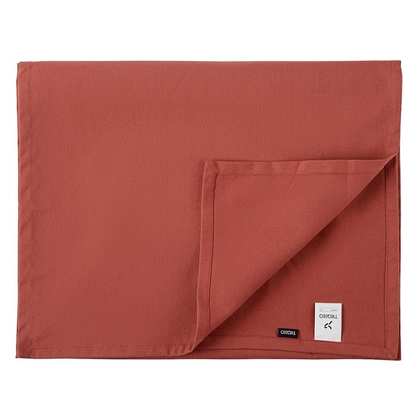 Дорожка на стол 45 х 150 см Tkano Prairie из хлопка терракот