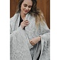 Плед 130 х 180 см Valerie Concept Vermont серый