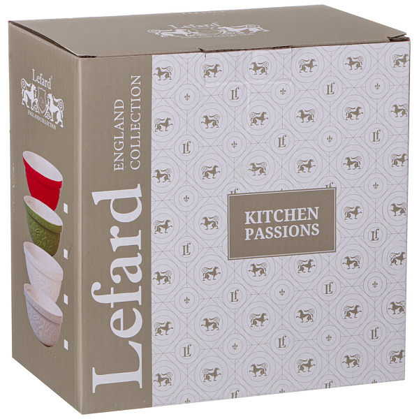 Набор салатников KITCHEN PASSIONS 3 шт 14.5 х 13 х 14.5 см , разноцветный