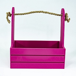 Корзина 21 х 12 х 23 см Азалия бордовый