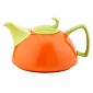 Чайник заварочный с крышкой 0,7 л оранжево-зеленый