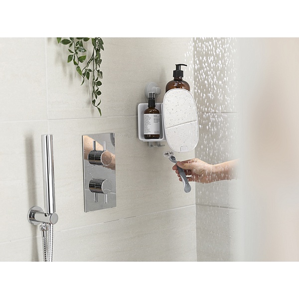 Органайзер для душа с зеркалом Joseph Joseph EasyStore белый